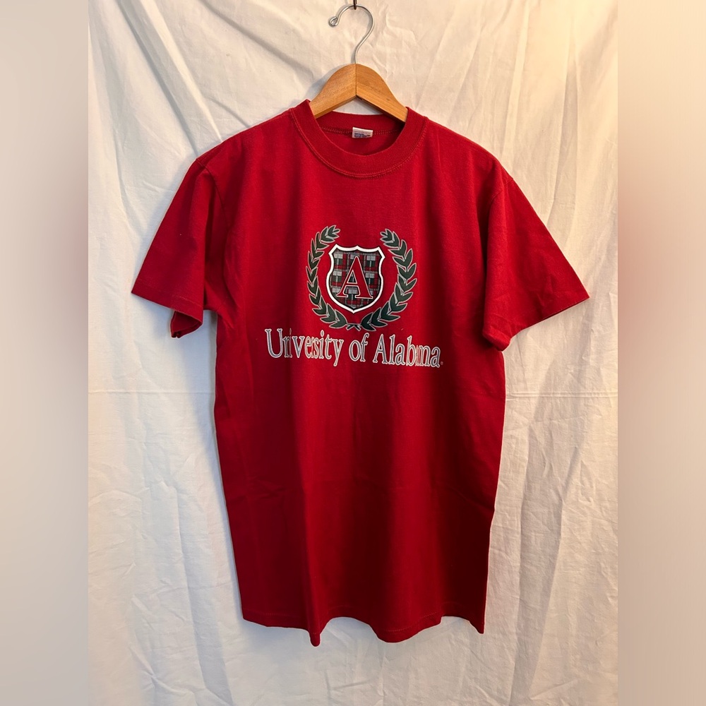 Vintage Alabama Russell Athletic T-Shirt Men's L Short Sleeve Graphic Red
